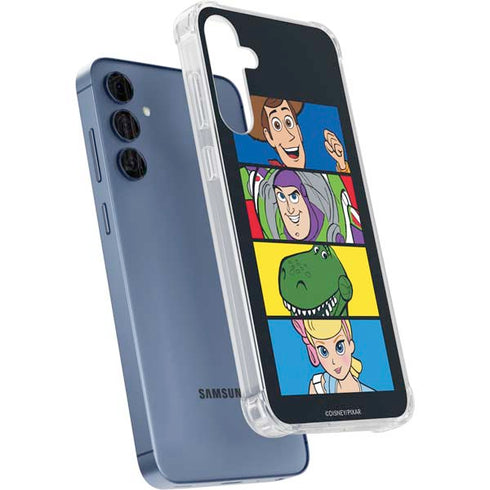 Disney Toy Story Character Grid Galaxy A35 5G Clear Case